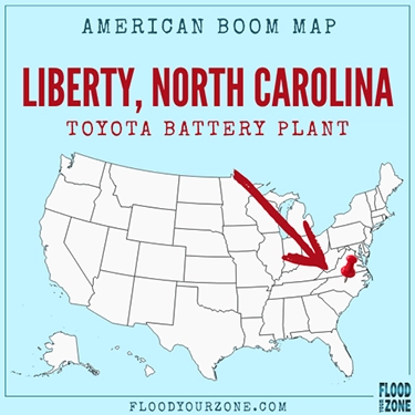 Toyota North Carolina Battery Plant - Solopreneur Opportunities