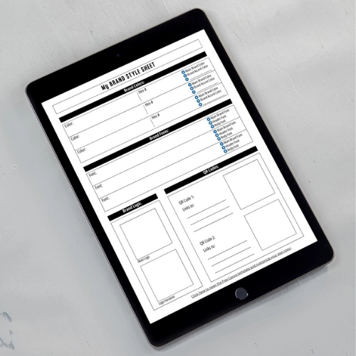 Branding for Solopreneurs Visual Brand Elements Workbook by Flood Your Zone