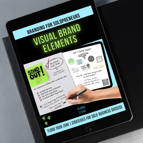 Flood Your Zone - Solopreneur Visual Brand Elements Workbook