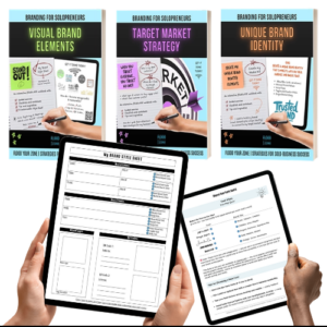Branding for Solopreneurs: 3-Workbook Bundle for Full Business Branding